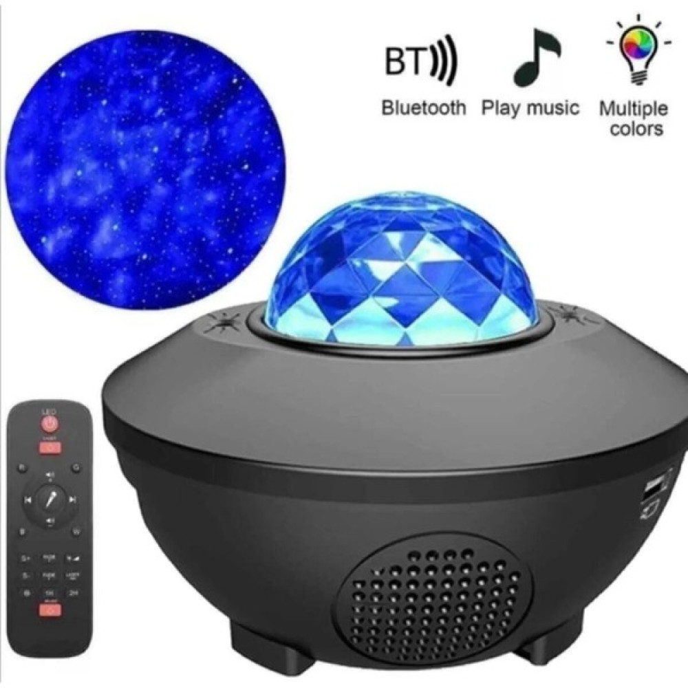 USB Mp3 Çalar Starry Projektör Bluetooth Hoparlör Sese Duyarlı Disko Topu Parti Gece Lambası - Siyah Oto Boyaları Fiyatı