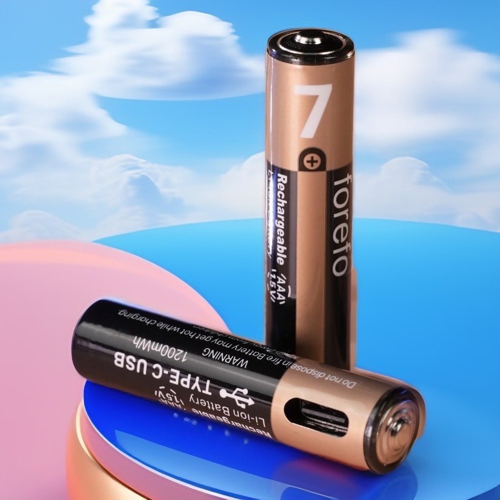 USB Type-C Şarjlı Aaa Pil 1.5V 1000+ Kez Şarj Edilebilir Lityum Pil Kalem Pil (2’li Paket) - 2'li Paket Bilgisayar Çevirici ve Adaptörü Fiyatı