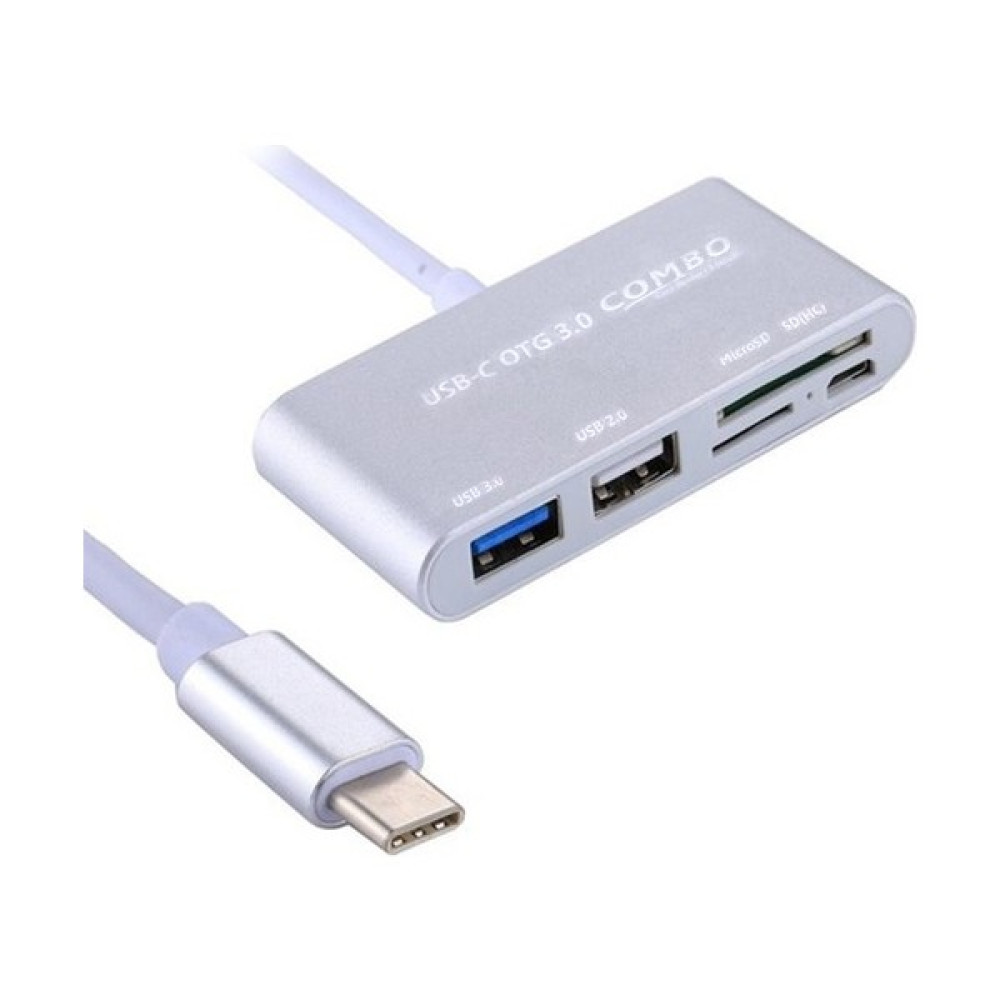USB Type C To Otg Combo USB 3.0 Hub+Kart Okuyucu - Mor Bilgisayar Çevirici ve Adaptörü Fiyatı