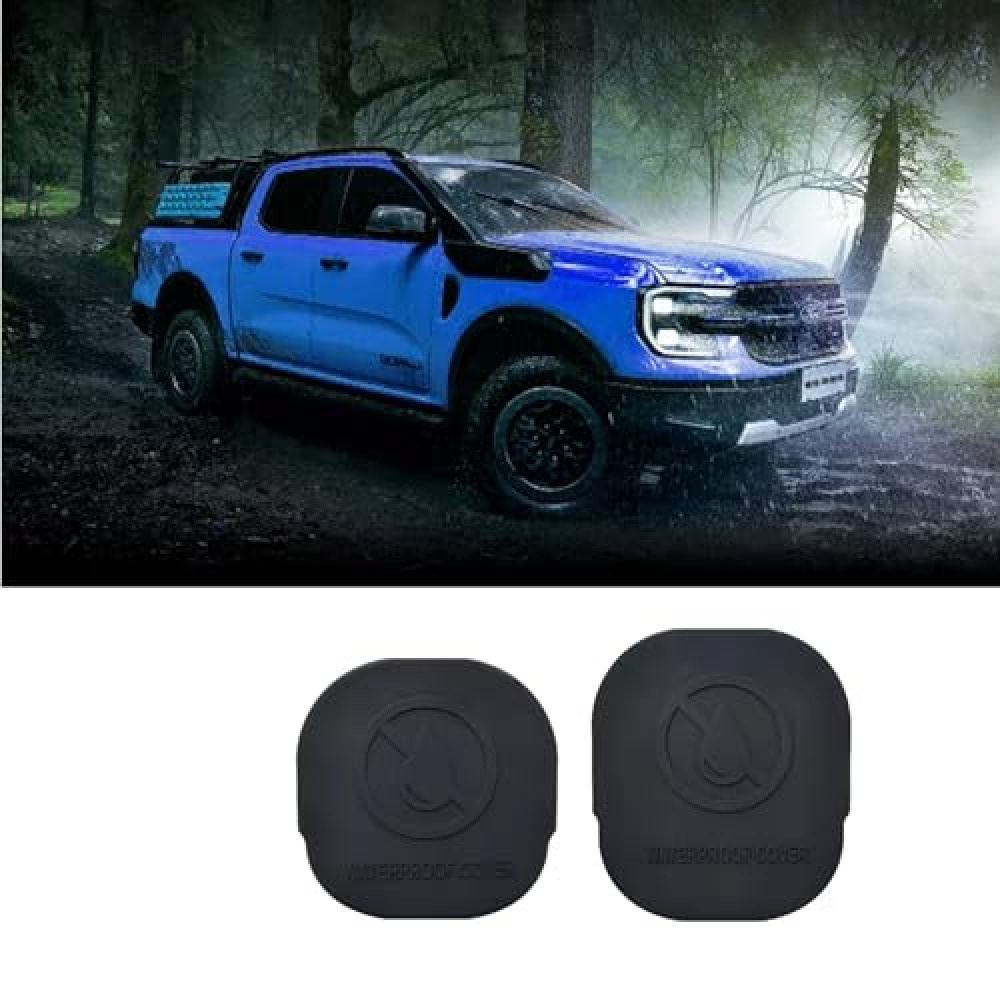 ushilife Silicone Car Frame Tube Hole Plugs Compatible with Ford Ranger 2023 2024 2025, Rear Wheel Well Cover, Frame Holes Cap, Frame Cover for Tubes, Truck Accessories