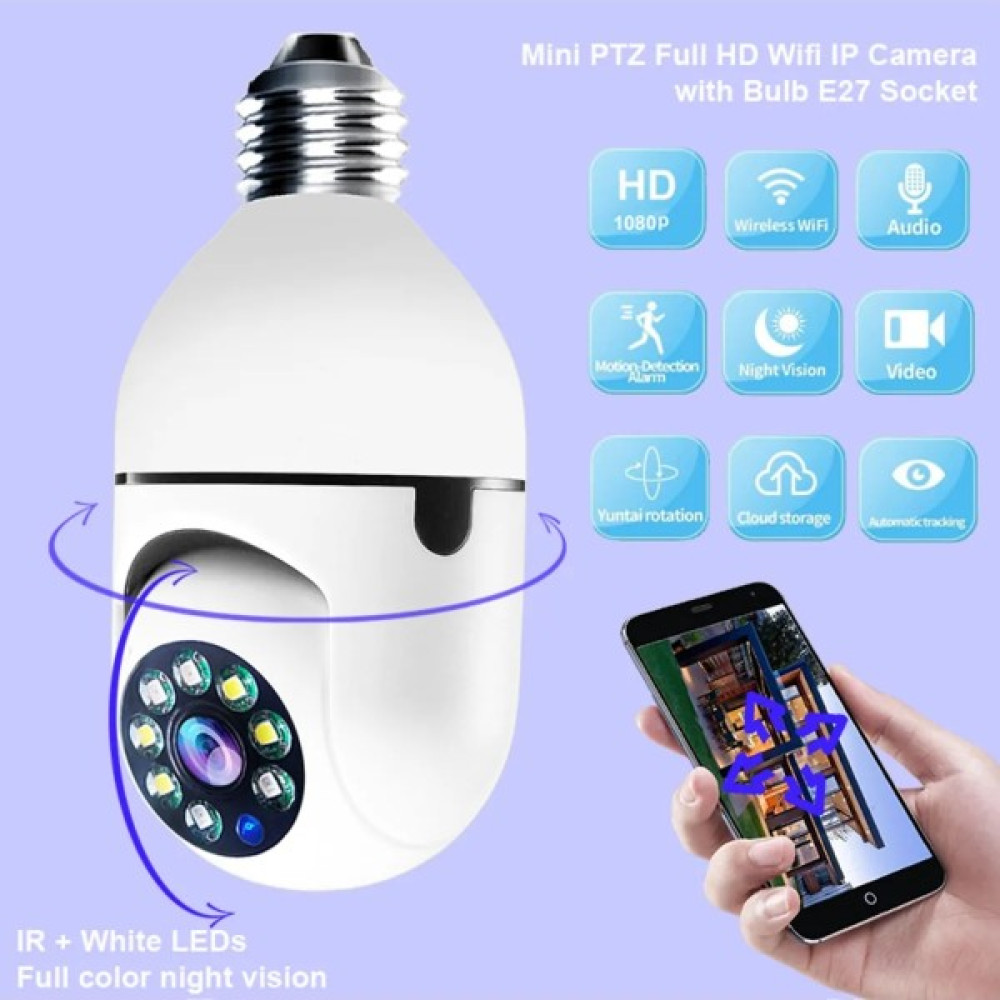 Üsküdar İletişim Panoramik LED Ampul Kamera Çift Wifi 360 Derece Panoramik Görüntüleme Kablosuz Ev Gözetleme Kamerası Gece Görüş Çift Yönlü Ses Akı... Led Aydınlatmalar Fiyatı