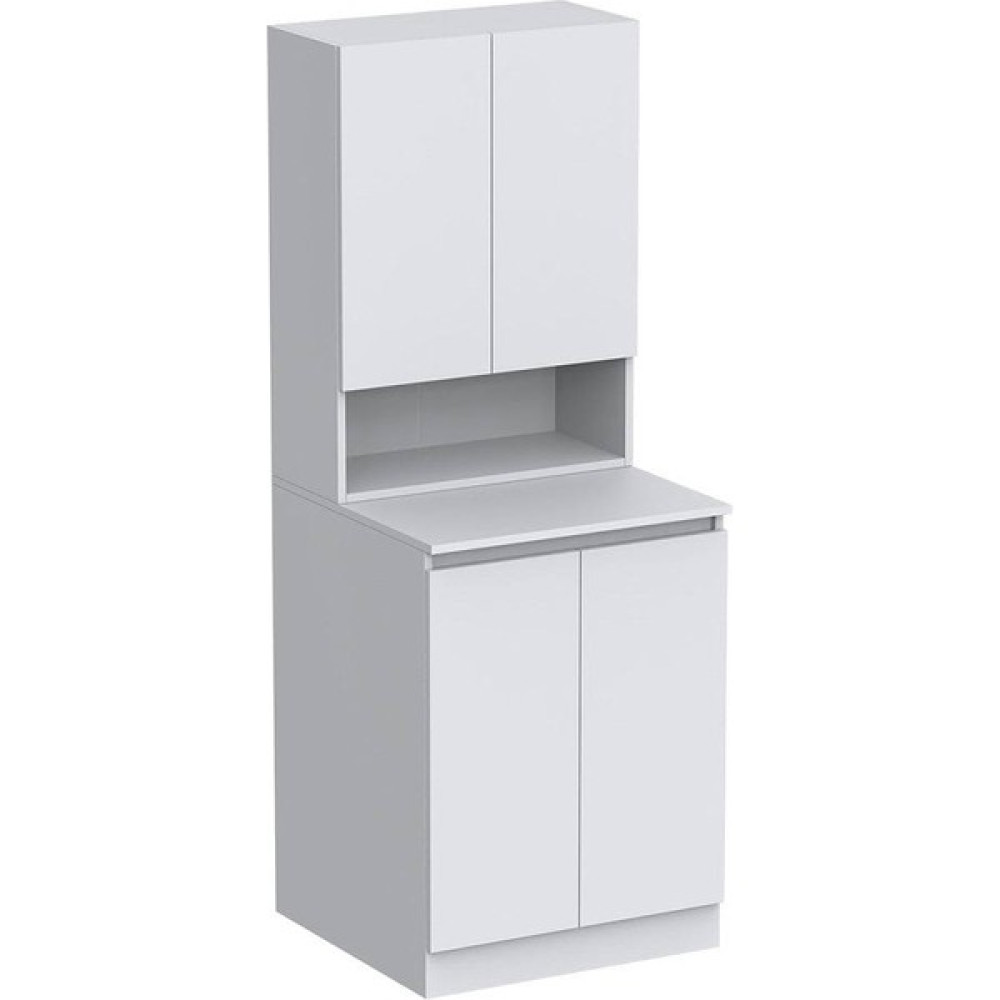 ÜST DOLAPLI ÇAMAŞIR MAKİNASI DOLABI TAKIMI -MDF- ELEGANT BANYO TAKIMI mo5 - Beyaz Banyo Dolabı / Mobilyası Fiyatı