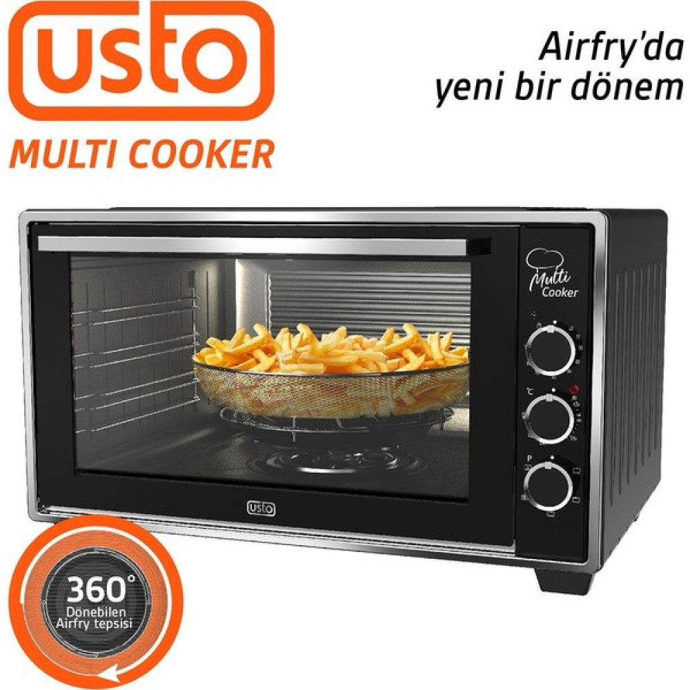 Usto 2115 Airfry Özellikli 50lt Multi Cooker Midi Fırın Siyah Mini / Midi Fırınlar Fiyatı