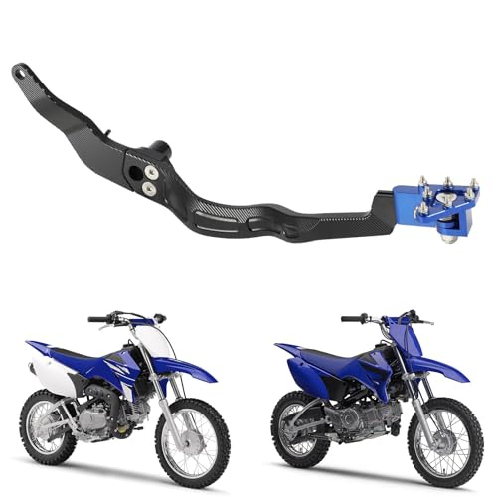 USTPO Motorcycle Rear Brake Pedal Foot Lever Foldable CNC for TTR 110 TTR110 2011-2023 Dirt Pit Bike Blue