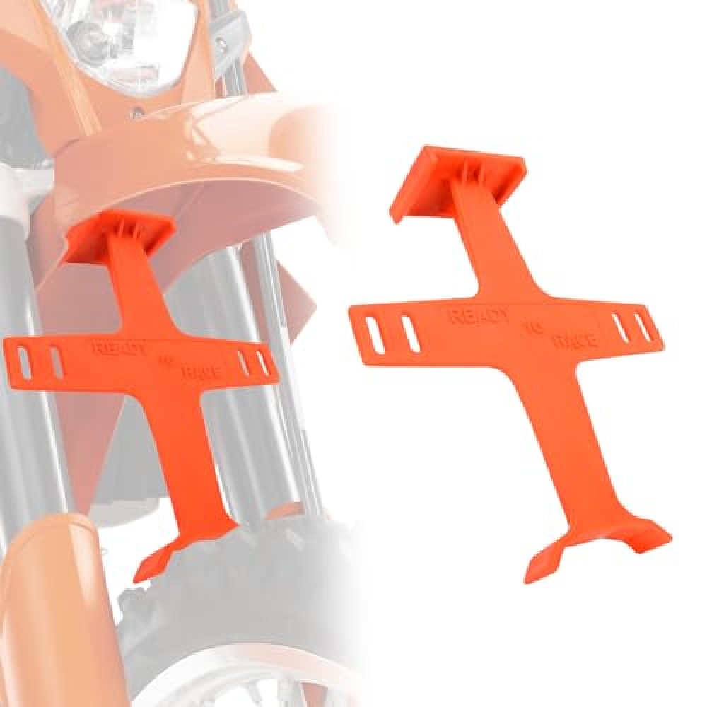 USTPO Universal Motorcycle Fork Guard Suspension Support Brace Transportation Tool Tie Down Seal Saver Protection Plastic For Dirt Bike Motocross Accessories Orange