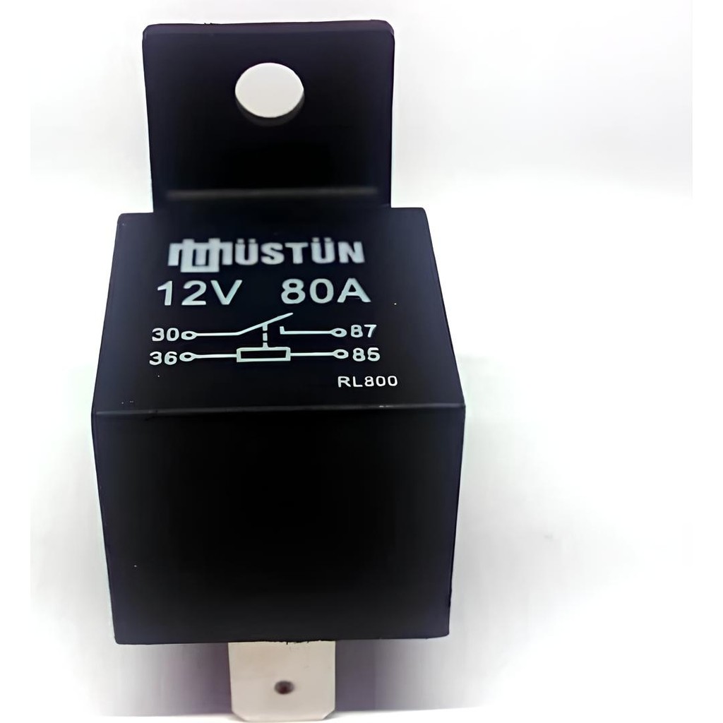 Üstün Mini Güç Rölesi 12V 4p 80A 4 Fişli Röle Fiyatı