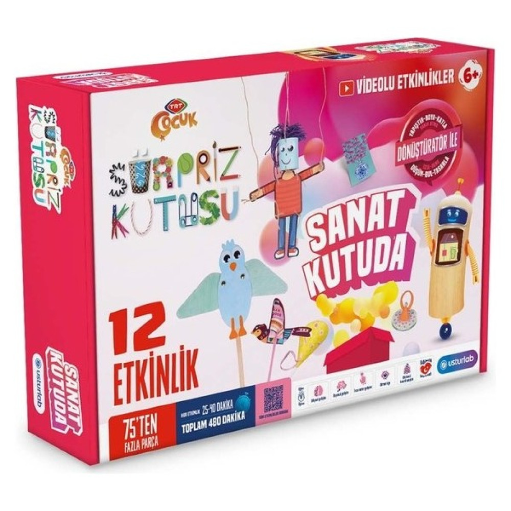 Usturlab Sürpriz Kutusu - Sanat Kutuda, Evde Eğitici Aktivite Kutusu 6+ Yaş - Mavi Eğitici Oyuncak Fiyatı