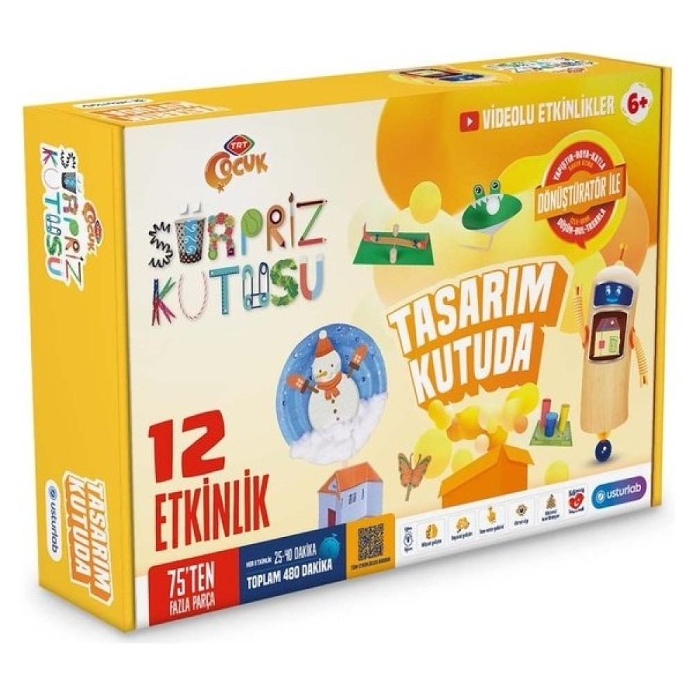 Usturlab Sürpriz Kutusu - Tasarım Kutuda, Evde Eğitici Aktivite Kutusu 6+ Yaş - Mavi Eğitici Oyuncak Fiyatı