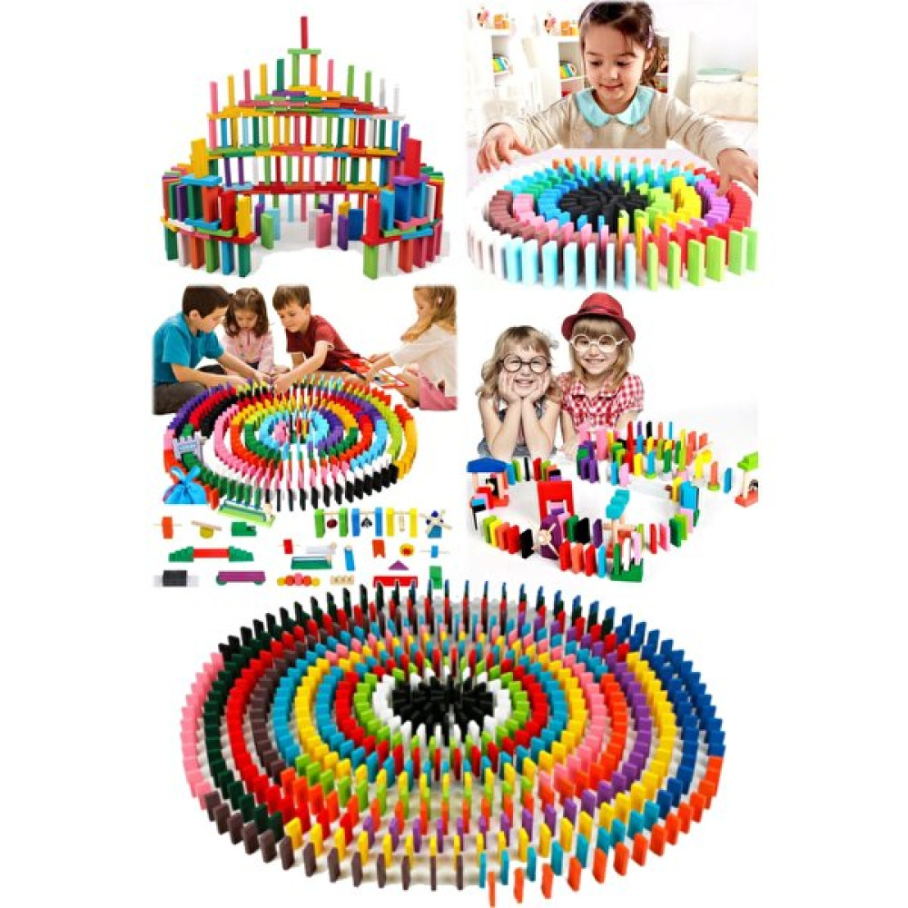 Utelips 100 Adet Renkli Ahşap Domino Ahşap Blok Çocuk Eğitici Oyuncaklar Eğitici Oyuncak Akıllı Domino Renk Eğitici Oyuncak Fiyatı