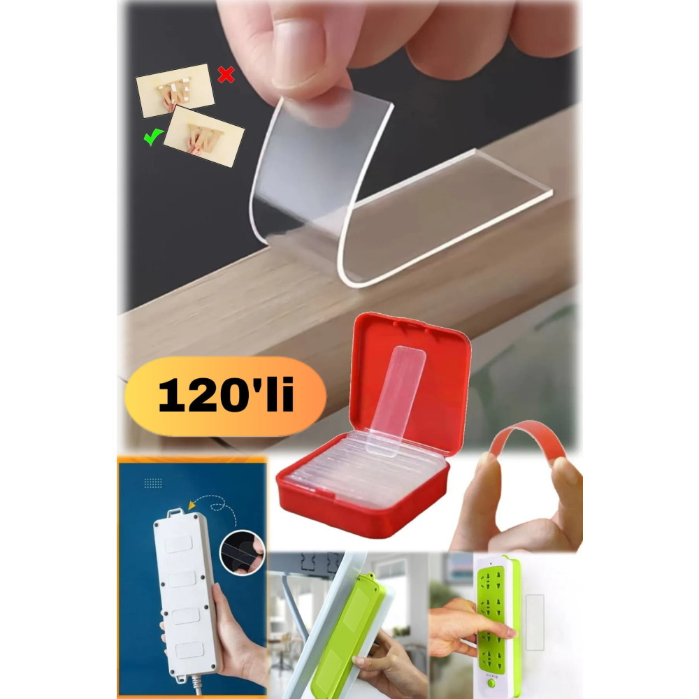 Utelips 120 Adet Süper Güçlü Tablo Pano Albüm Çerçeve Ayna Çift Taraflı Yapıştırıcı Nano Bant Montaj Nalburiye & Hırdavat Fiyatı