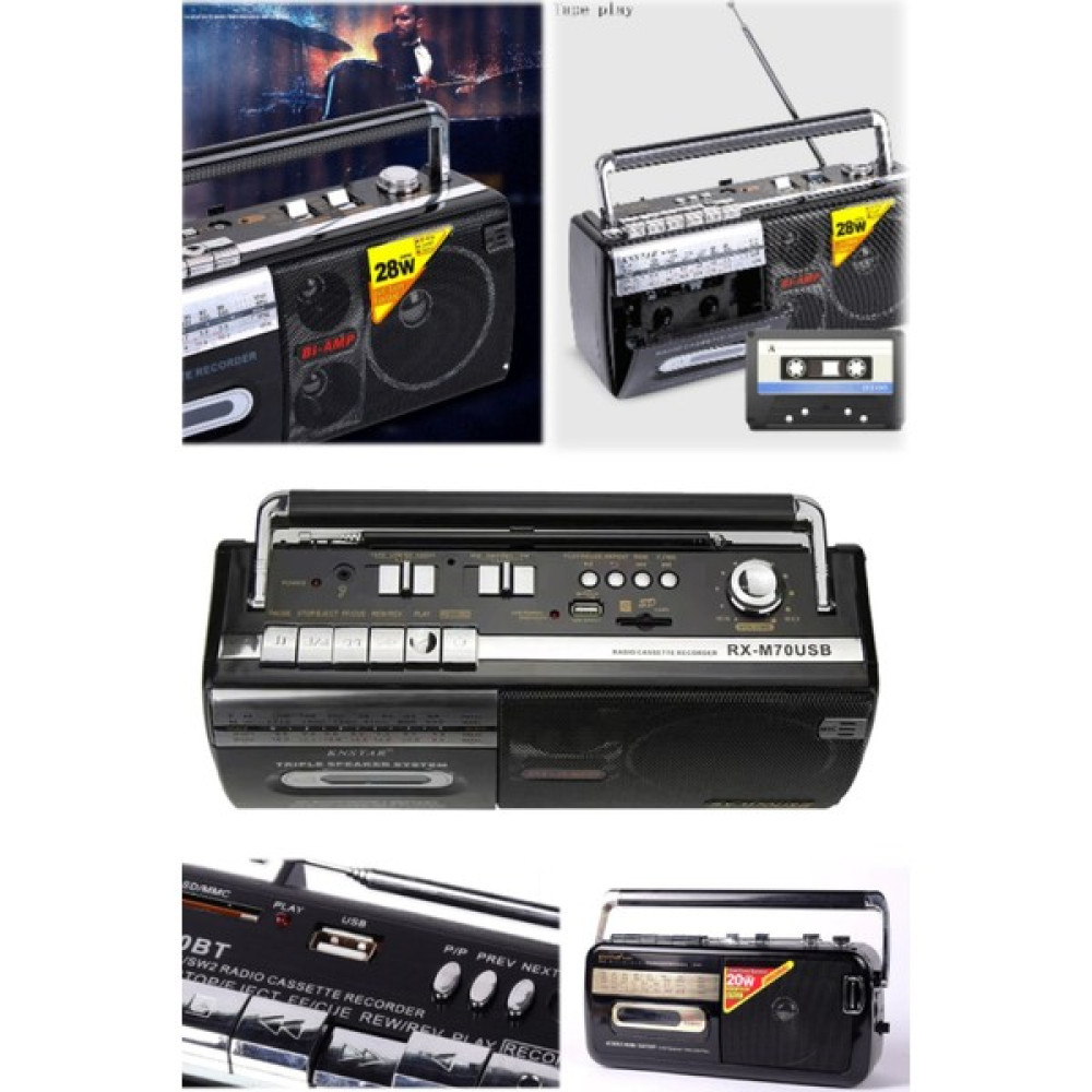 Utelips Antika Retro Teyip Makinesi Radyo Fm Nostaljik Kaset Çalar Bluetooth & Speaker Hoparlör Taşınabilir - Şeffaf Biblo Fiyatı