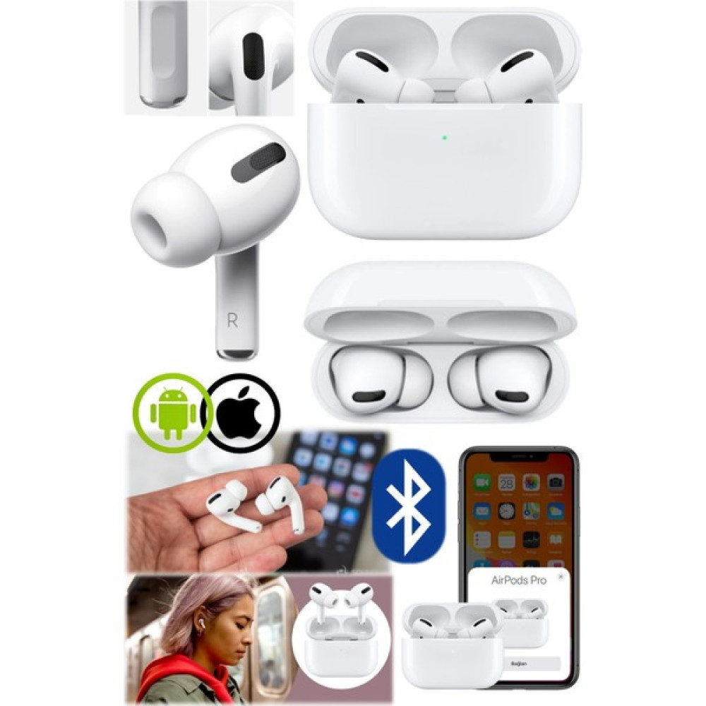 Utelips Apple Uyumlu Iphone Android Pro Nesil Airbods Şarjlı Beyaz Bluetooth Kulaklık Kablolu Birebir Boyut Kulak Üstü Kulaklık Fiyatı