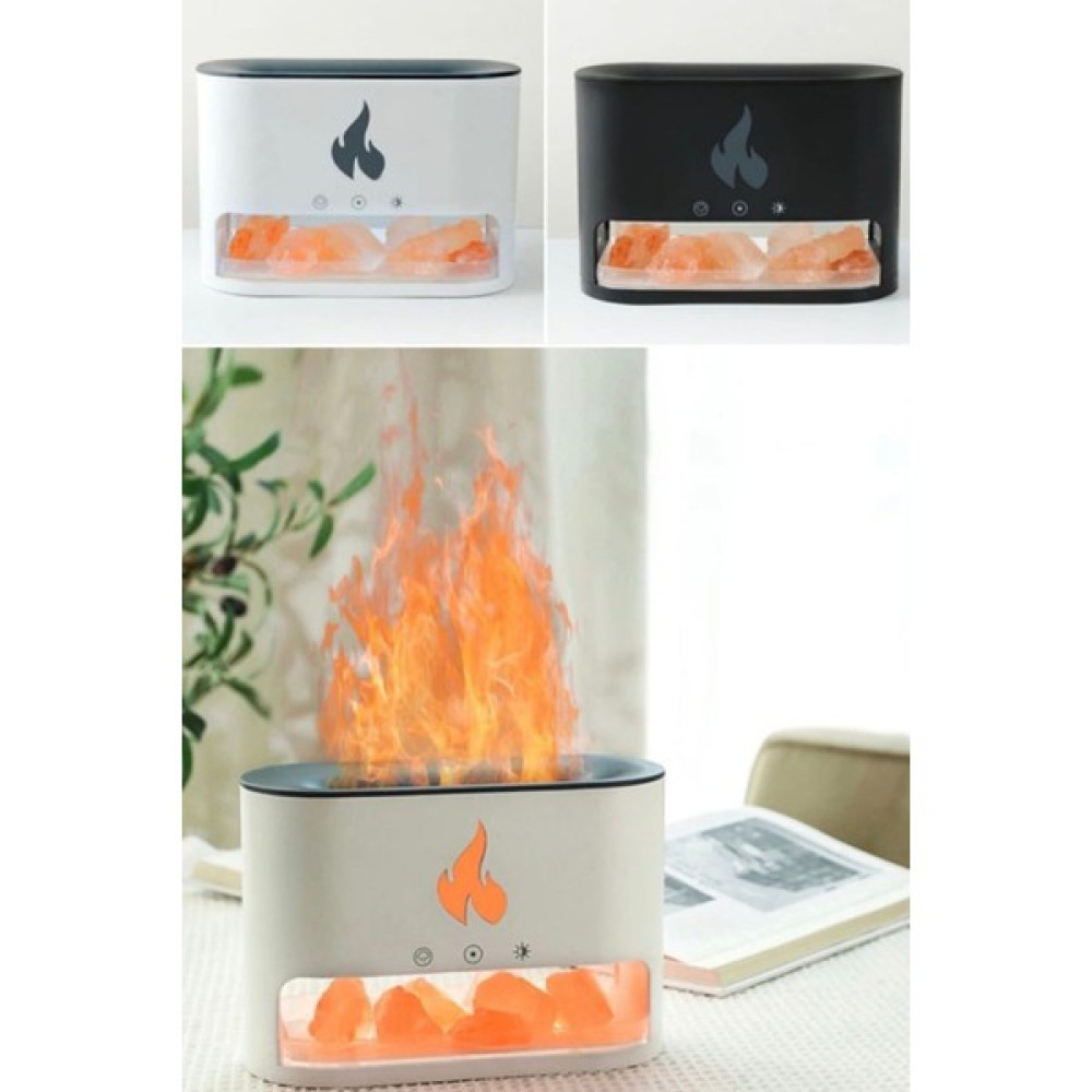 Utelips Ev Için Alev Aroma Difüzör 300ml Usb Uçucu Yağlar Difüzör Elektrikli Aromaterapi Hava Nemlendirici - Ahşap Rengi Hava Temizleme - Nemlendirme Cihazları Fiyatı