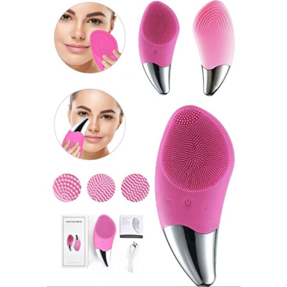 Utelips Fuşya Ultrasonic Yüz Temizleme Fırçası 5 Titreşim Modu Cilt Masaj Yüz Temizleme Fırçası Cihazı Cilt & Yüz Temizleme Cihazları Fiyatı