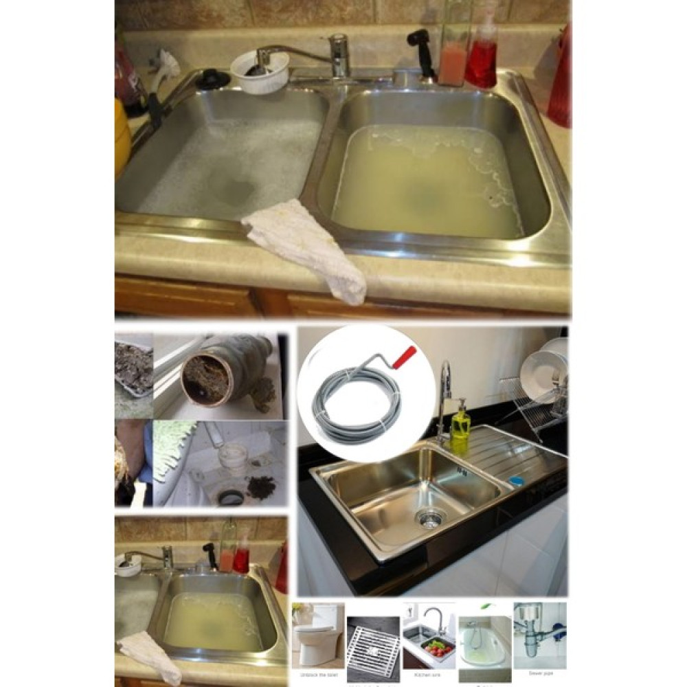 Utelips Gider Tınaklık Temizleyici 5 Metre Drenaj Lavabo Küvet Banyo Tıkanıklık Giderici Açıcı Tel Çubuk Pro Ev Temizliği Fiyatı