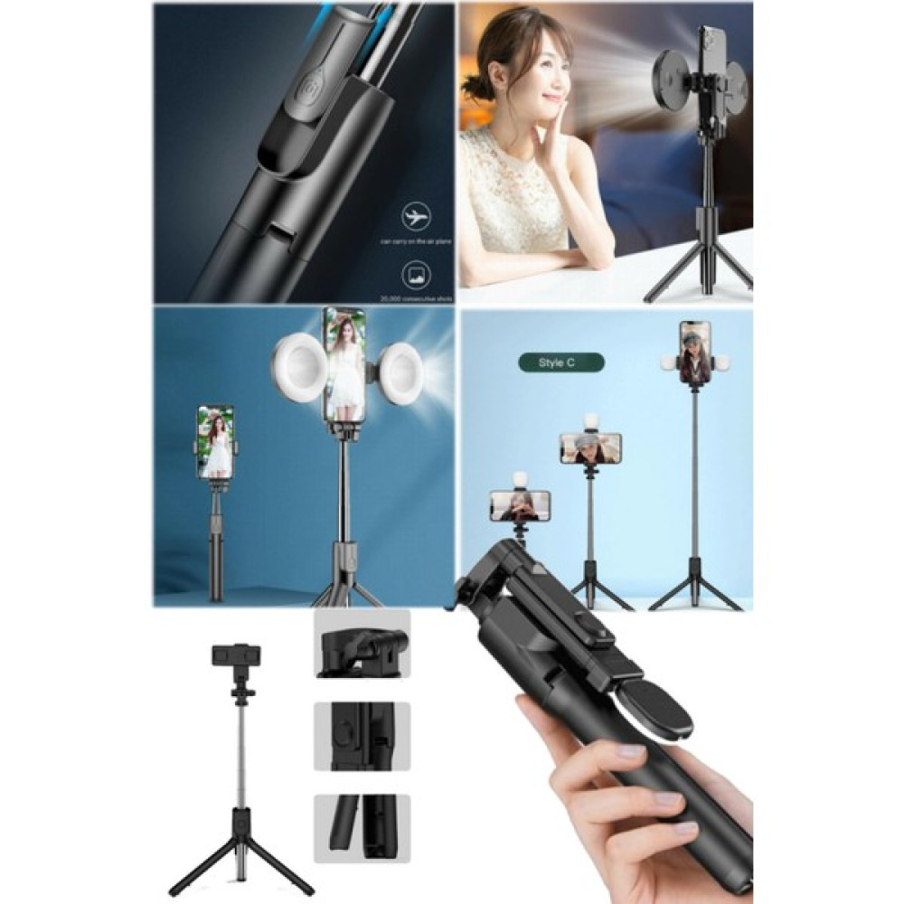Utelips Iki Ledli Fotoğrafçılık Için Tripod Standı Cep Telefonu Tutucu ile Selfie Halka Işık Tripod Aparatı Tripodlar Fiyatı