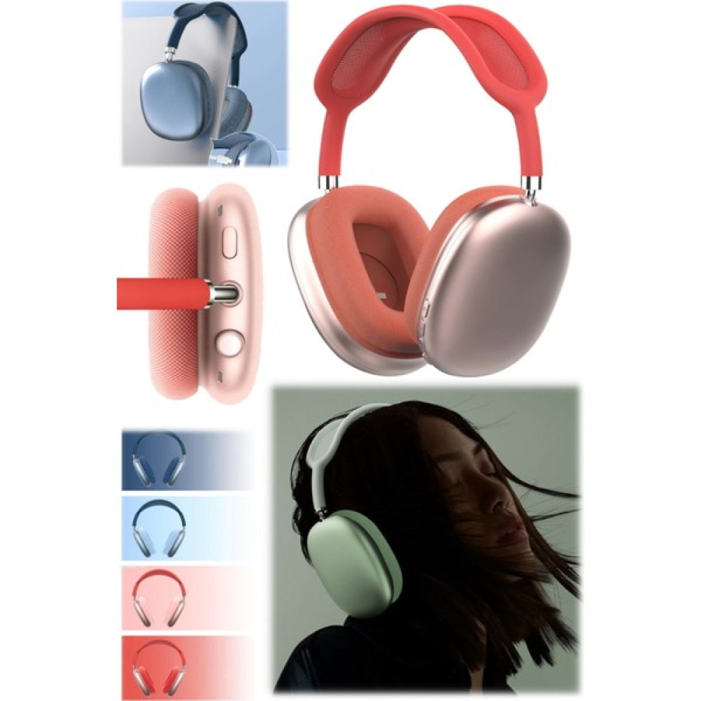 Utelips Kablosuz Pc / Ps / Iphone Uyumlu Akıllı Bluetooth Kulaklık Kırmızı Şık Kaliteli Tasarım Metal Rahat Kulak Üstü Kulaklık Fiyatı