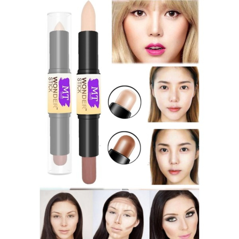 Utelips Kadınlara Özel Makyaj Set Çift Uçlu Stick Kapatıcı Profesyonel Yüz Boyun 2 Renk Kapatıcı Stick Kalem Concealer Fiyatı