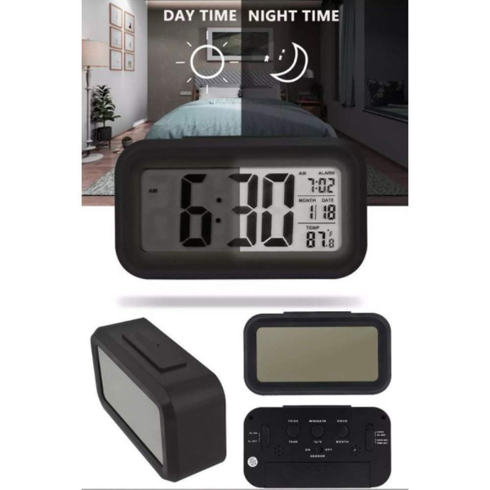 Utelips LCD Çalar Saat LED Ekran Süresi Dijital Konuşan Istek Termometre Çok Fonksiyonlu Alarm Ledli Ekran - Siyah Masa Saati Fiyatı