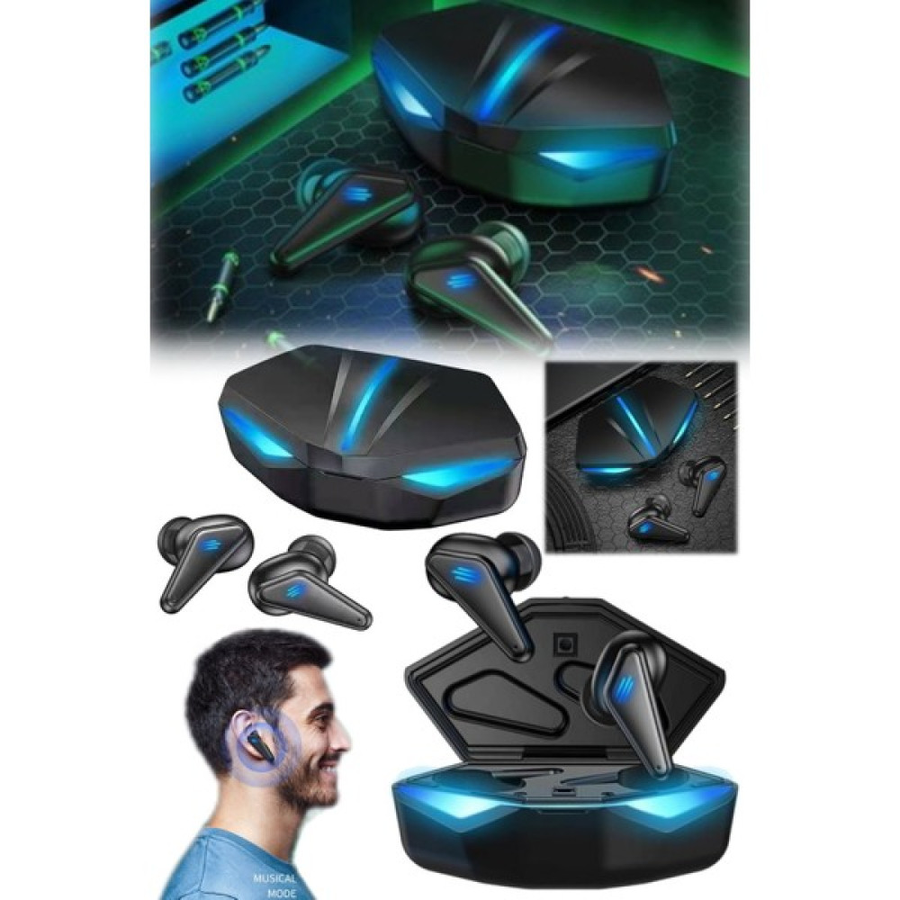 Utelips Mavi Ledli Bluetooth Oyuncu Motorcu Spor Kulaklığı Kablosuz Uzun Şarj Ömürlü Black Stereo A Kaliteli Kulak Üstü Kulaklık Fiyatı