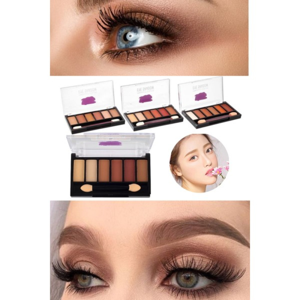 Utelips Soğuk Kahve ve Kaliteli Far Paket Seti Make Up Kutulu Fırçalı 6'lı Göz Üstü Far Paleti Kaliteli Set Göz Farı Fiyatı