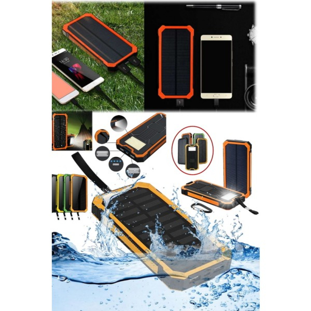 Utelips Solar Powerbank 18.000 Mah Ledli Fenerli Arkası Ledli Solar Güneş Enerjili Telefon Şarj Eden Power Taşınabilir Şarj Cihazı - Powerbank Fiyatı