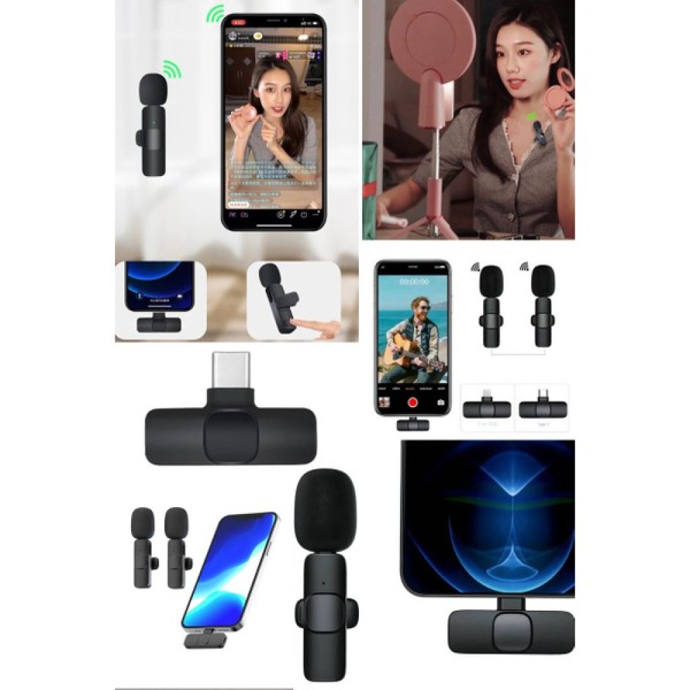 Utelips Type-C Android Uyumlu Kablosuz Yayıncılar ve Ses Kayıt Için Yaka Mikrofunu Ses Kayıt Cihazı Siyah - Mavi - Beyaz Ses Kayıt Cihazları Fiyatı