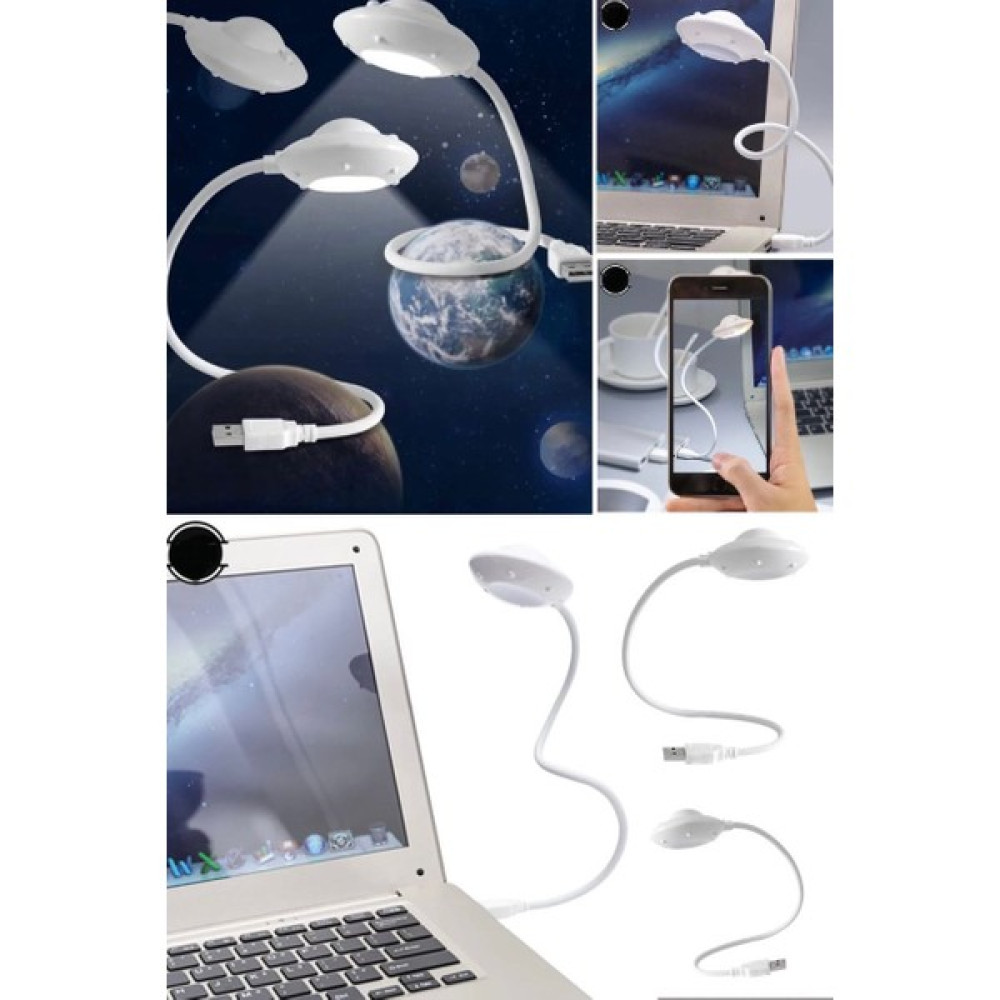 Utelips Uzay Astronotu Ufo USB LED Gece Işığı Bilgisayar Dizüstü Bilgisayar Dizüstü Bilgisayar Lambası Mini - Beyaz Gece Lambası Fiyatı