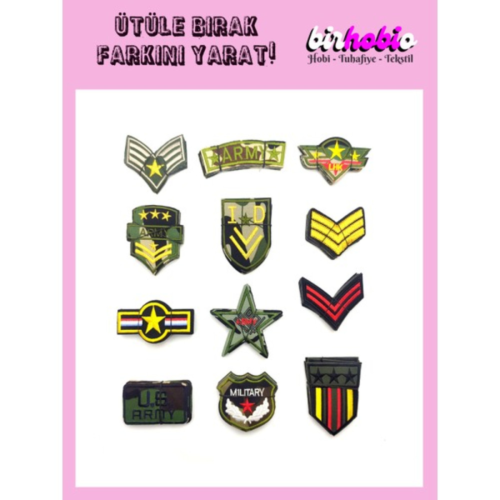 Ütü Ile Yapışan Dokuma Yüzey Asker Rütme Figürlü Yama Arma Patch Seti Oyun & Hobi Fiyatı