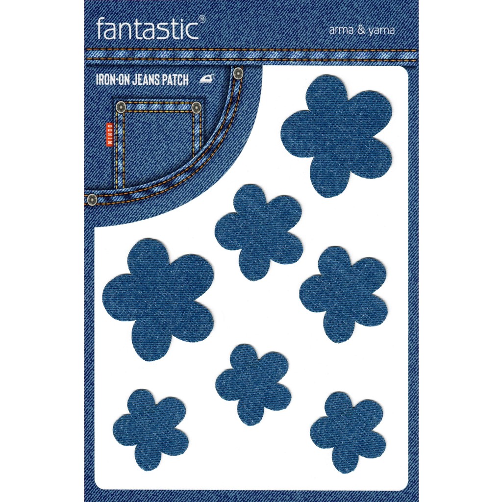 Ütü ile Yapışan Kot Arma Patch Kot Yaması, Denim Jeans Onarım & Dekoratif Amaçlı Çiçek Indigo Mavi Lacivert Kot Yama Mavi Çiçek Şeklinde Giyim & İç Giyim Fiyatı