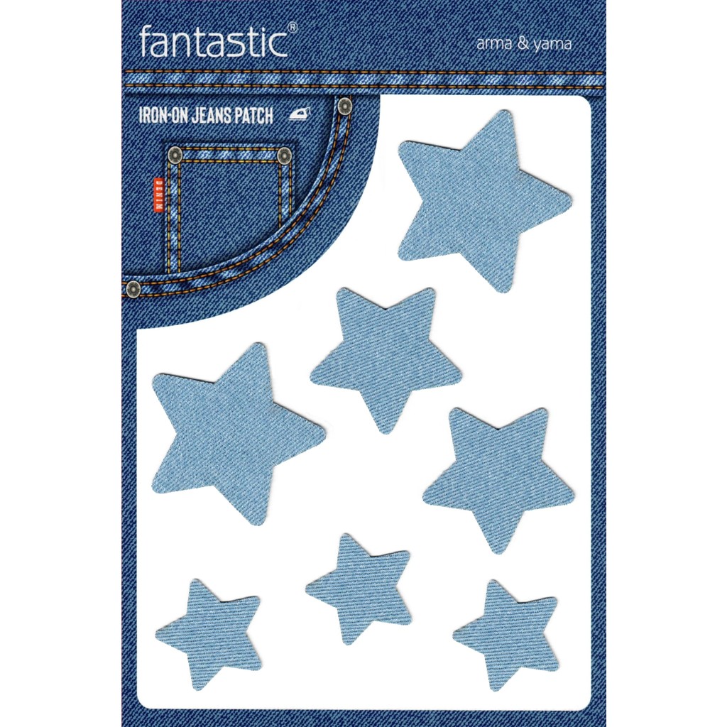 Ütü ile Yapışan Kot Arma Patch Kot Yaması, Denim, Jeans Onarım & Dekoratif Amaçlı Yıldız Şekilli Buz Mavi Kot Patch Yıldız Şeklinde Giyim & İç Giyim Fiyatı