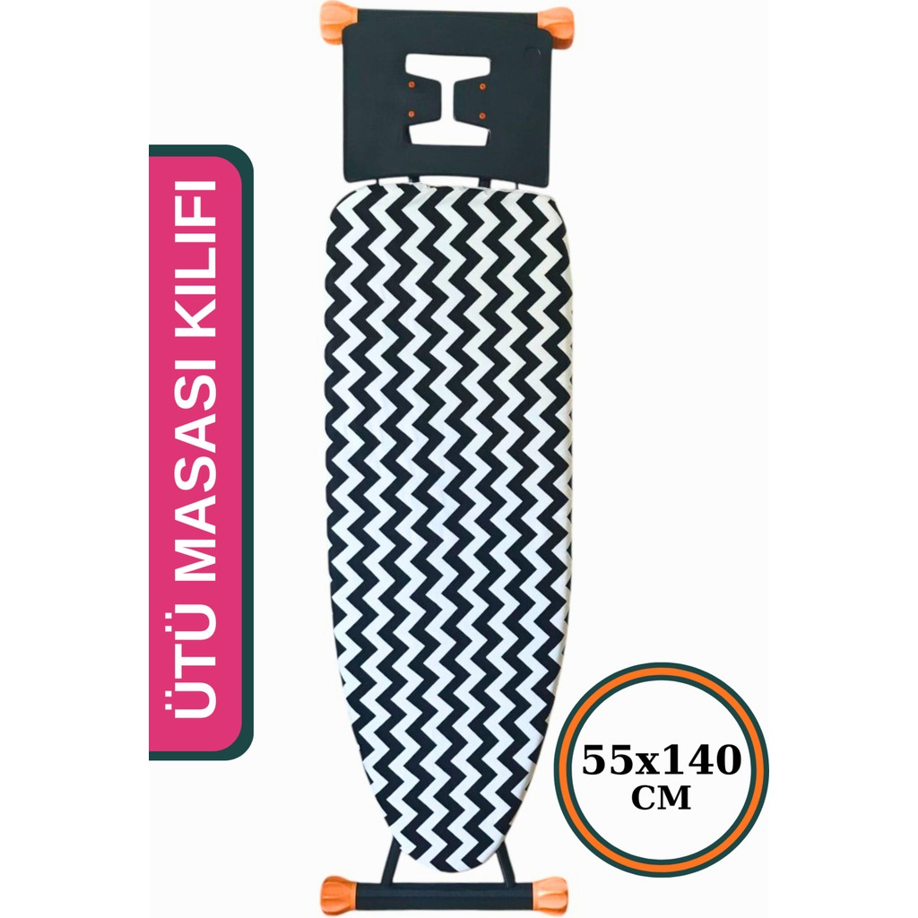 Ütü Masası Kılıfı Büyük Boy Ipli Stoperli Keçeli Kılıfı Örtüsü Bezi 55X140CM Zebra Ütü Masaları ve Aksesuarları Fiyatı