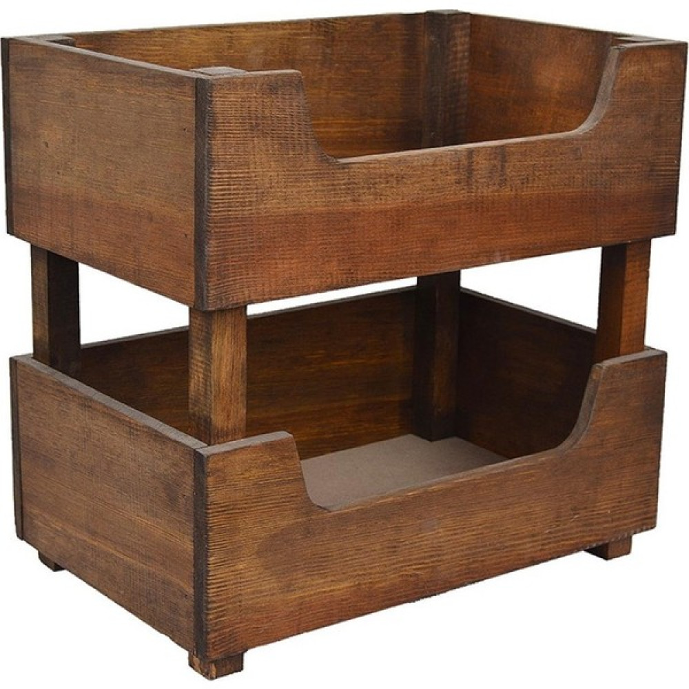 Utyawood Vintage 2 Katlı Meyve Sebzelik Saklama Kapları Fiyatı
