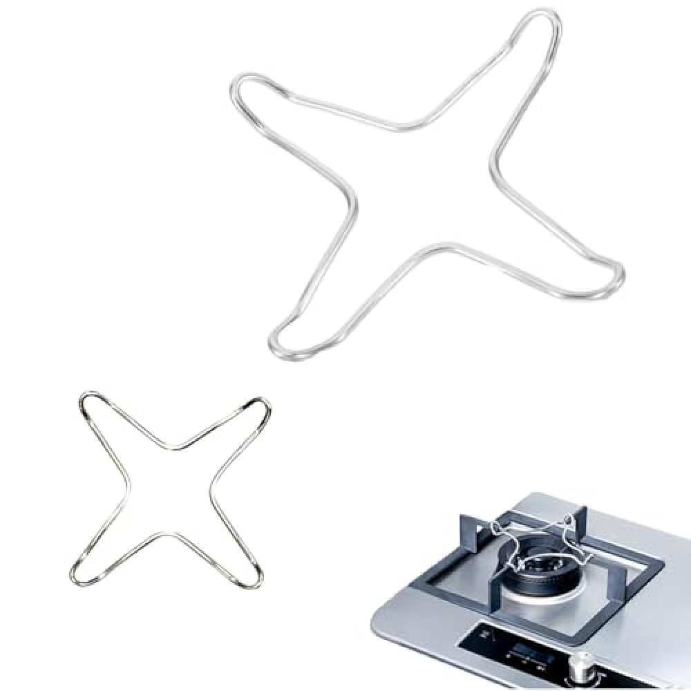UtySty 2 Pack Gas Ring Reducer Flat Pot Wire Rack Support Stand Trivet Bracket Holder for Wok Rings Turkish Coffee Pot Moka Pots Small Sauce Pan Hob Stove Tops Cooker Espresso Maker