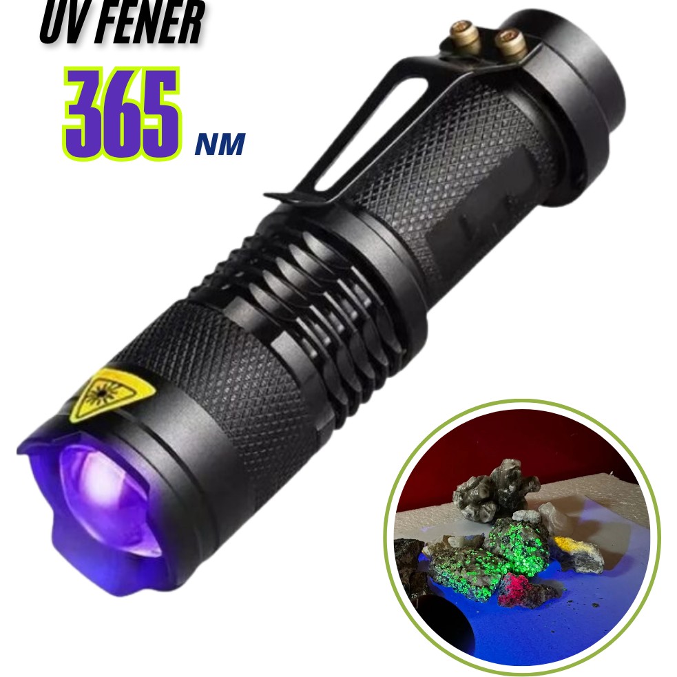 UV-102 365 Nm Uv El Feneri | Doğal Taş, Leke, Oje Kurutma Ultraviyole Fener Diğer Fiyatı