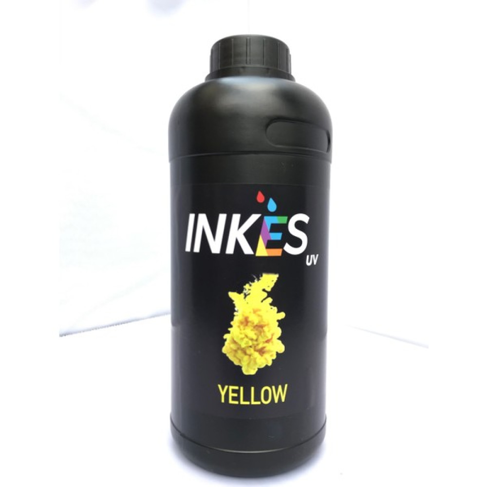 Uv Baskı Mürekkebi 1000 ml -EPSON Dx4/dx5/dx7 ve XP600 Kafalar Ile Uyumlu Rıgıd Uv Mürekkebi Sert ve Yarı Esnek Zeminlere Uygun - Sarı Kartuşlar Fiyatı
