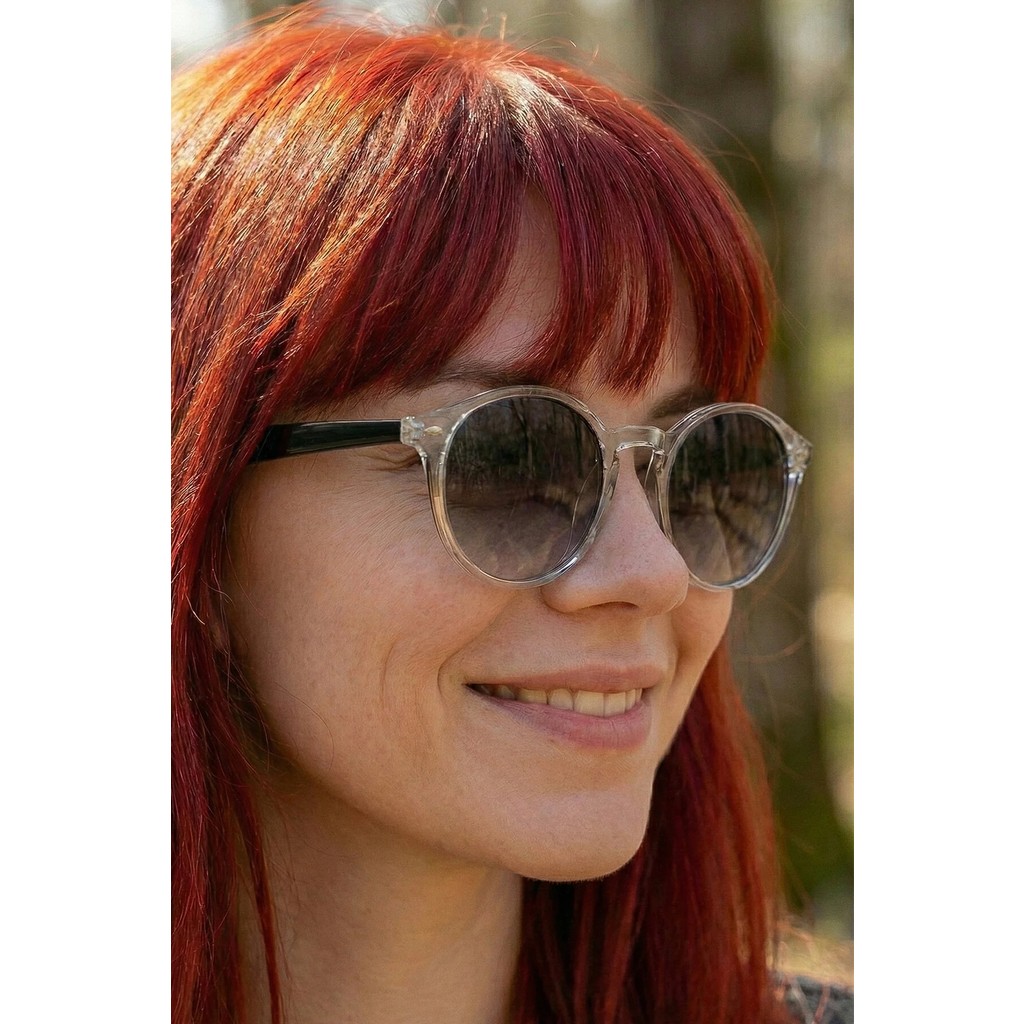 UV400 Polarize Şeffaf Unisex Güneş Gözlüğü 1355 C0001 - TR90 Esnek Dayanıklı Çerçeve - Beyaz Güneş Gözlükleri Fiyatı