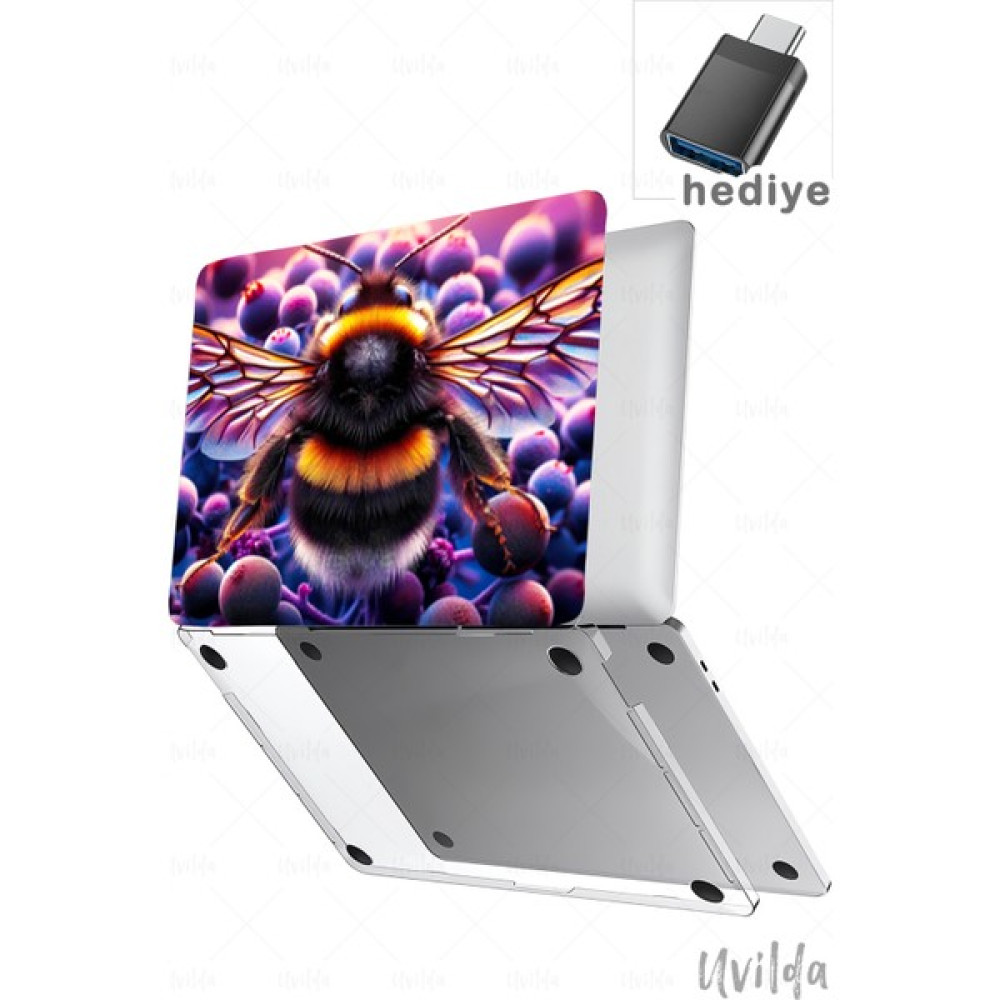 Uvilda MacBook Air 15 A3114 A2941 Uyumlu Nefes-1 Msoft Fit Baskılı Yaban Arısı - Renkli Oto Boyaları Fiyatı