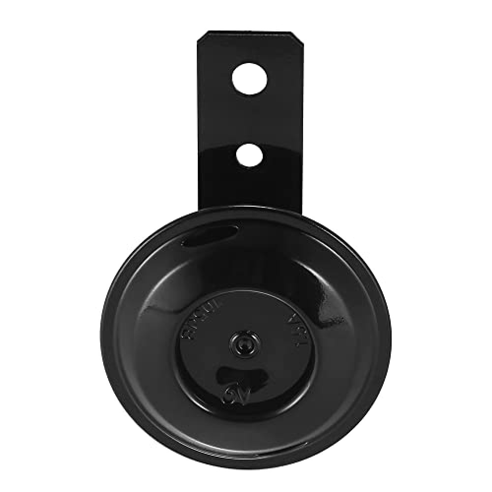 uxcell Waterproof Black Siren Electric Horn DC 6V 105dB for Vehicle Car