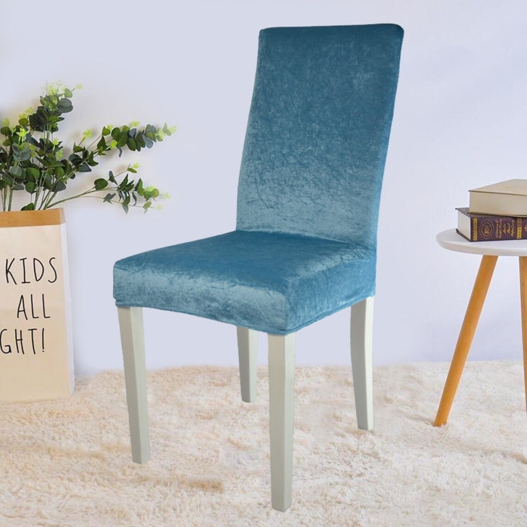Uy Style Tekstil Uy Style Kadife Sandalye Kılıfı ,sandalye Örtüsü Lastikli , 1 Adet - Turkuaz - 35 x 50 cm Standart Sandalye Fiyatı