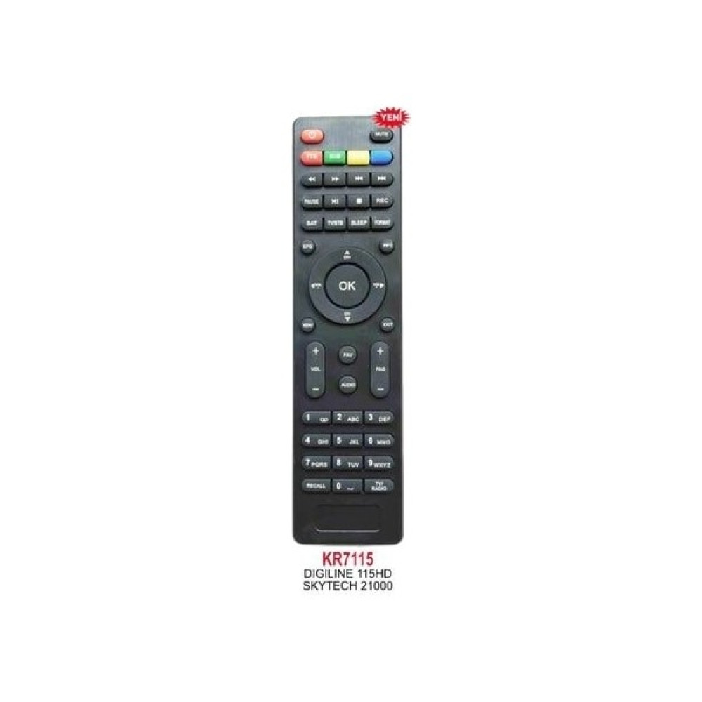 Uydu Kumandası Swat Dıgılıne 115HD Skytech 21000 Uydu Kumandası KR7115 Oto Boyaları Fiyatı