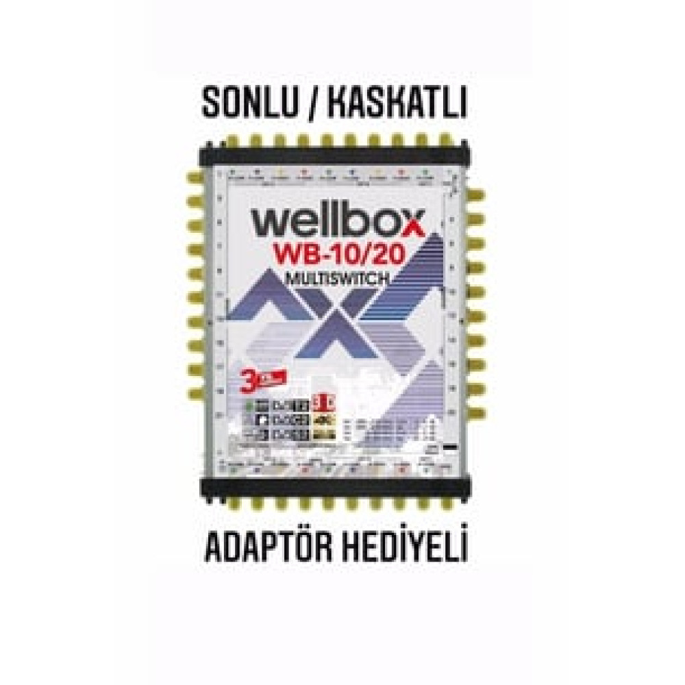 Uydu Santrali 10 Giriş 20 Çıkış Sonlu / Kaskatlı Full Hd Multıswıtch Uydu Santrali Wm-10/20 Çanaklar Fiyatı