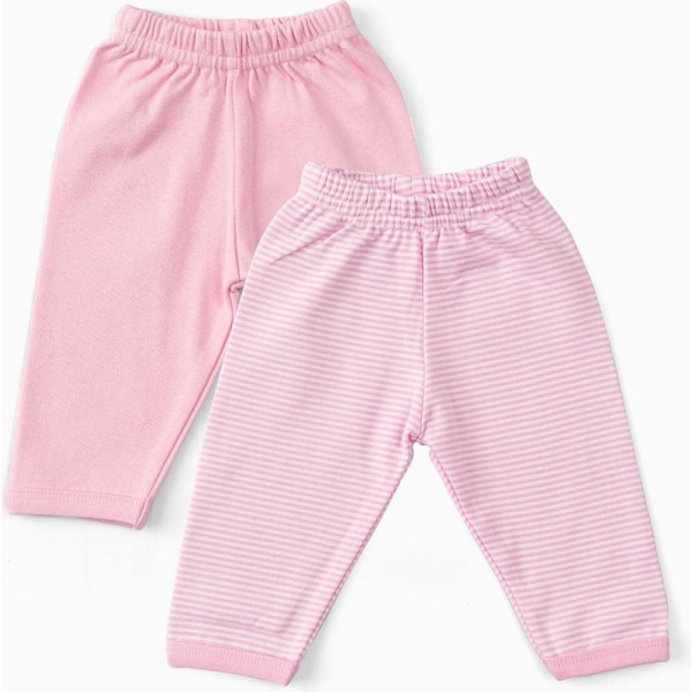 Uygun Bebe 2'li % 100 Pamuklu Patiksiz Bebek Pantolonu Pembe Bebek Pantolon Fiyatı