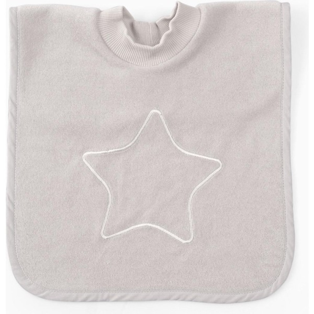 Uygun Bebe Bebek Mama Önlüğü Kafadan Geçmeli 31X45 cm Tek Yıldız Gri - 1 - 3 Yaş - Açık Gri Mama Önlüğü Fiyatı