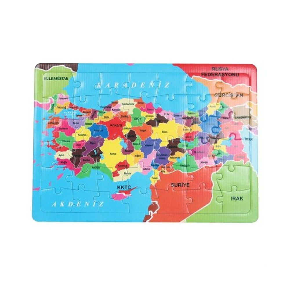 Uygun Puzzle 42 Parça Türkiye Haritası Yap Boz Legolar ( Yapım Oyuncakları ) Fiyatı