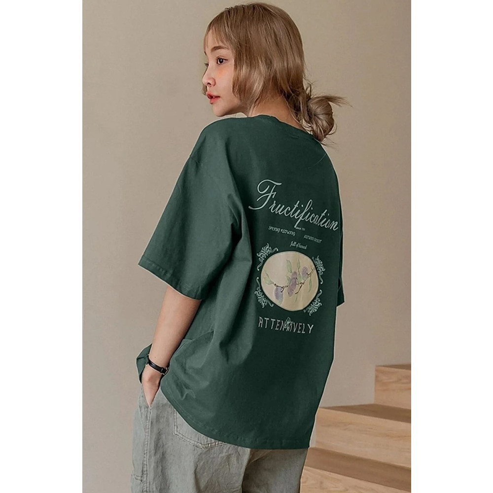 uyguntarz Unisex Fructification Baskılı T-shirt L Beden Bayan T-shirt Fiyatı