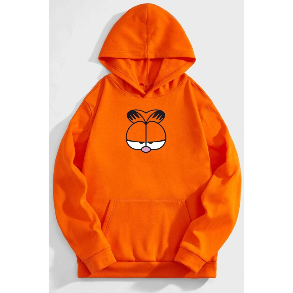 uyguntarz Unisex Garfield Baskılı Sweatshirt L Beden Bayan Sweatshirt Fiyatı