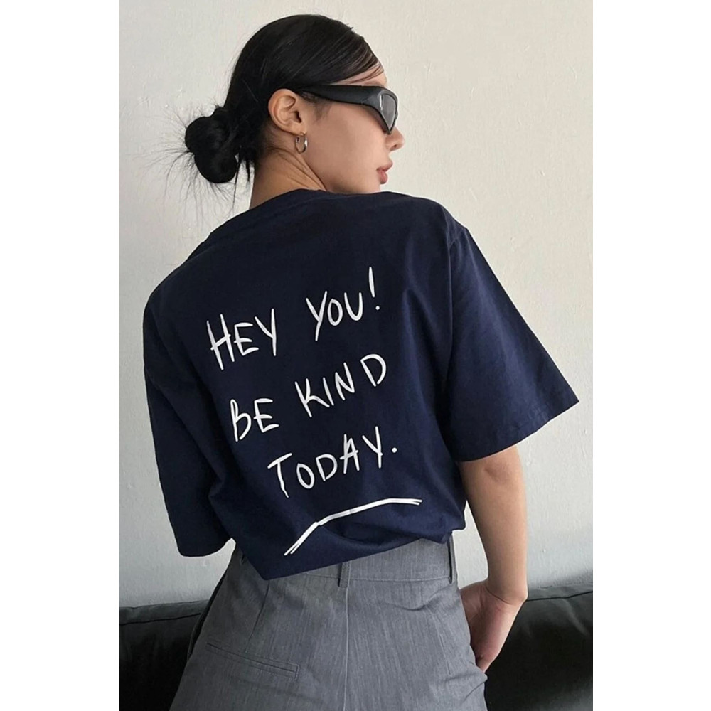 uyguntarz Unisex Hey You Baskılı T-shirt S-M Beden Bayan T-shirt Fiyatı