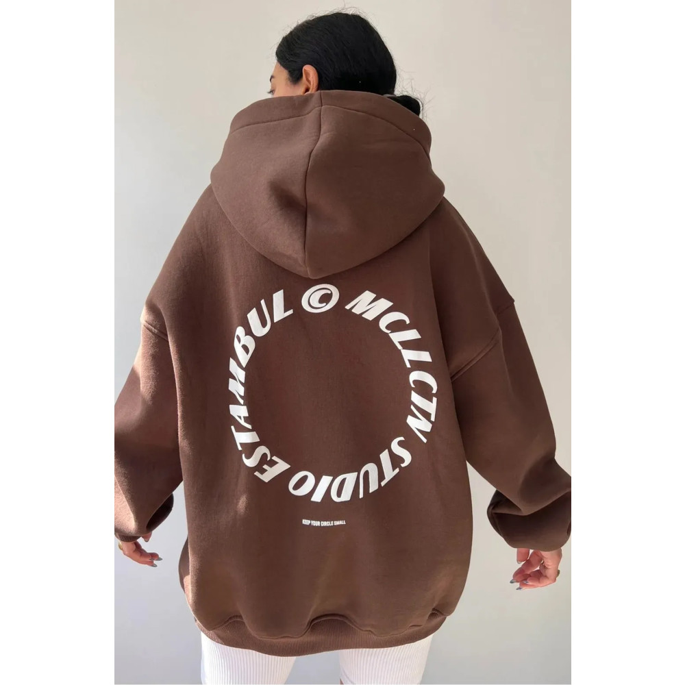 uyguntarz Unisex MCLLCTN Baskılı Oversize Sweatshirt XXL Beden Bayan Sweatshirt Fiyatı