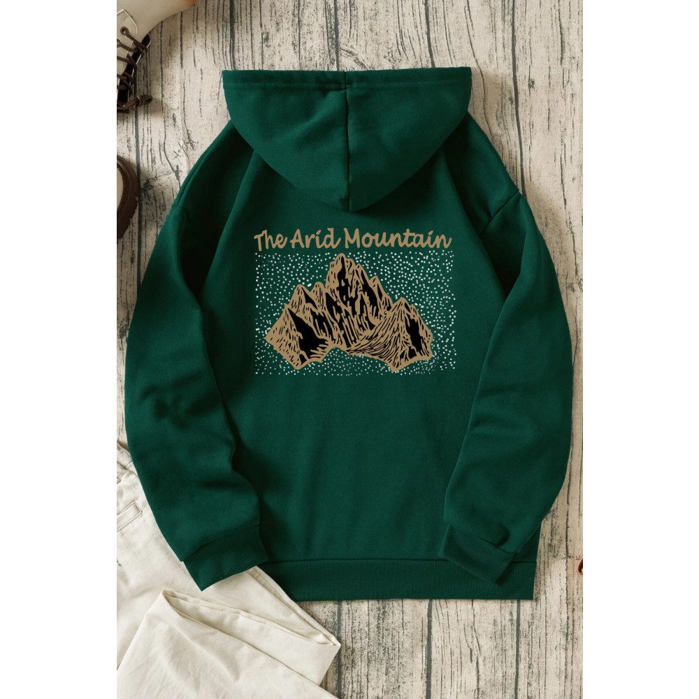 uyguntarz Unisex Oversize Arid Mountain Baskılı Sweatshirt S-M Beden Bayan Sweatshirt Fiyatı